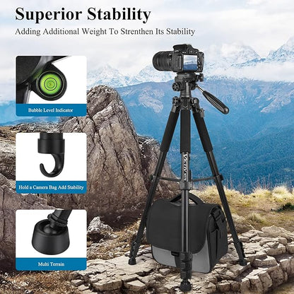 VICTIV 74” Camera Tripod, Tripod