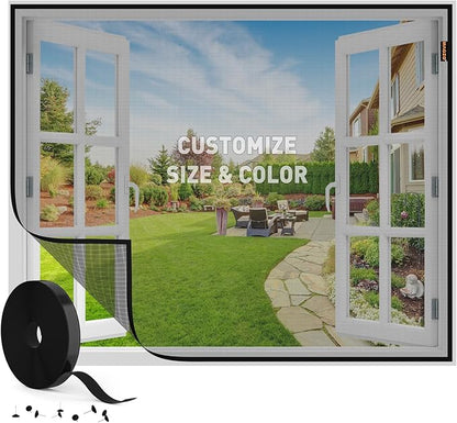 MAGZO Customized Window Screen, Screen Mesh Attachable and Detachable
