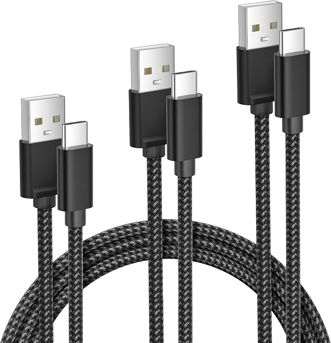 Elebase for Airpods 4 USB C Charger Cable 3 Pack 1.5/3.3/6.6FT, Type C Charging