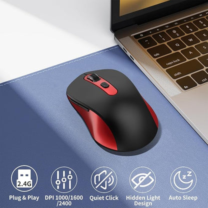 Wireless Mouse for Laptop, Chromebook, Silent Mouse
