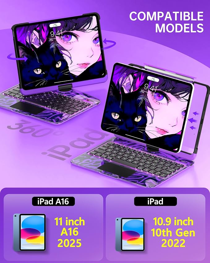 Intermerge Clear iPad A16 11th & 10th Generation 10.9" Case
