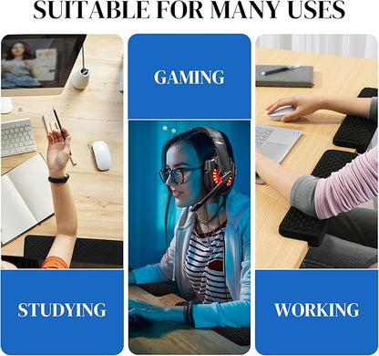 MABOZOO L-Shaped Desk Wrist Elbow Rests, Ergonomic Wrist Cushions