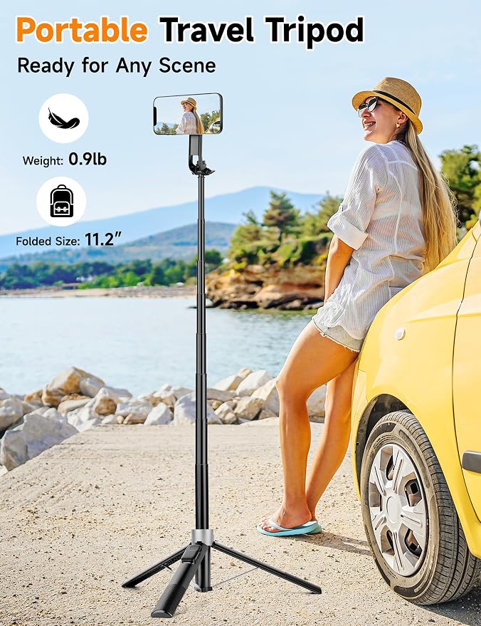 Magnetic Phone Tripod, Portable Cellphone Stand