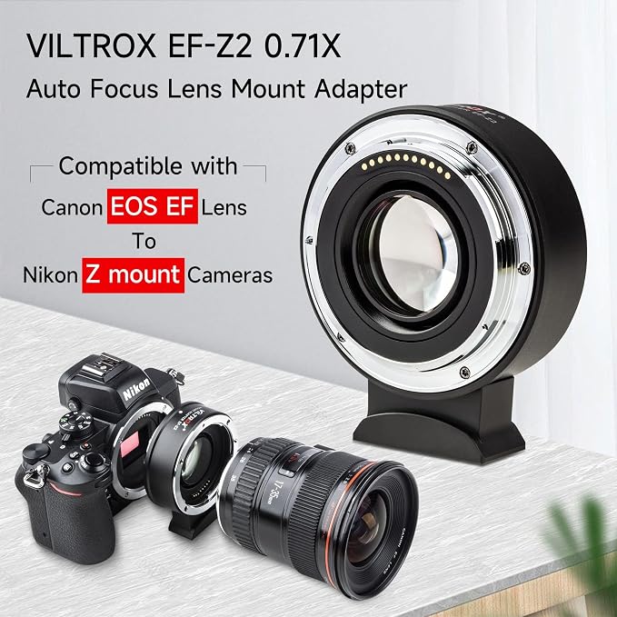VILTROX EF-Z2 Auto Focus Lens Adapter 0.71x Reducer Speedbooster Lens Converter