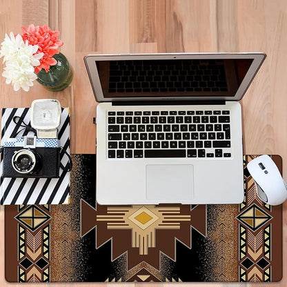 Large Mouse Pad Aztec Pattern Gaming Desk Pad Computer Keyboard Non-Slip