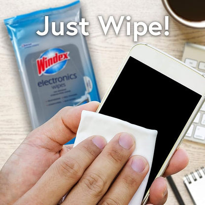 Windex Electronic Cleaning Wipes, Pre-Moistened Screen Wipes