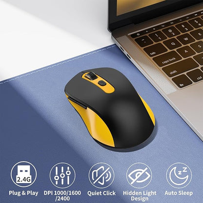 Wireless Mouse for Laptop, Chromebook, Silent Wireless Mouse