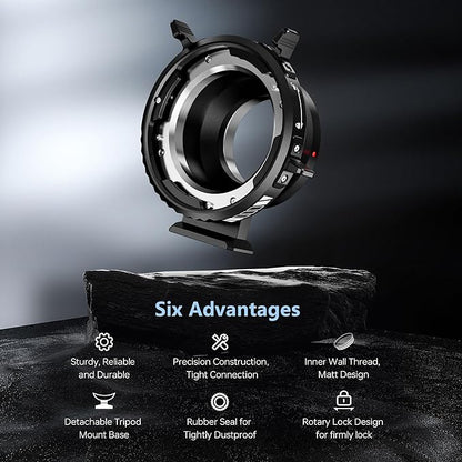 VILTROX PL-E Lens Adapter, Lens Converter Ring Camera Lens Mount Adapter Ring