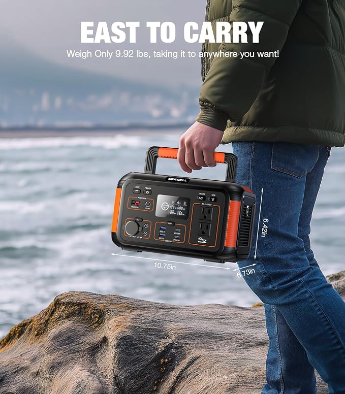 GRECELL Portable Solar Generator 500W