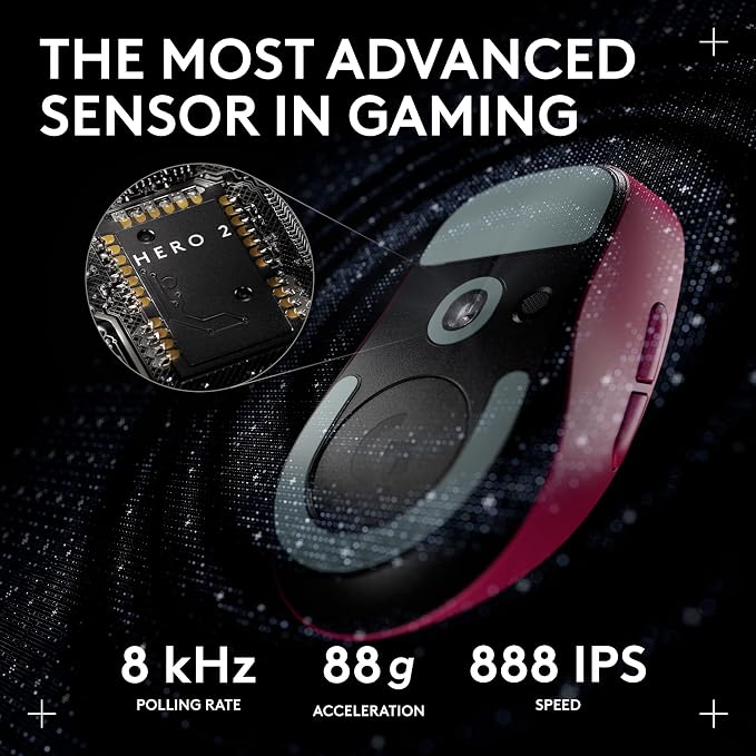 Logitech G PRO X Superlight 2 DEX Wireless Gaming Mouse, 60g Pro-Grade