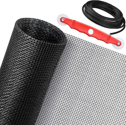 Window Screen Replacement Kit, DIY Adjustable Screen Door Mesh