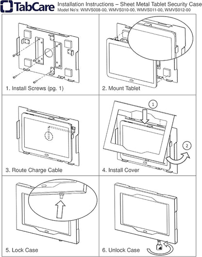 TABcare Locking Security Metal Case