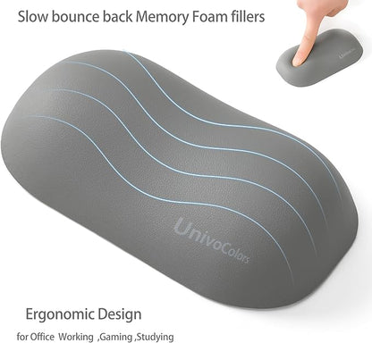 UnivoColors Design-Wave Wrist Rest, Artificial Sheepskin+Memory