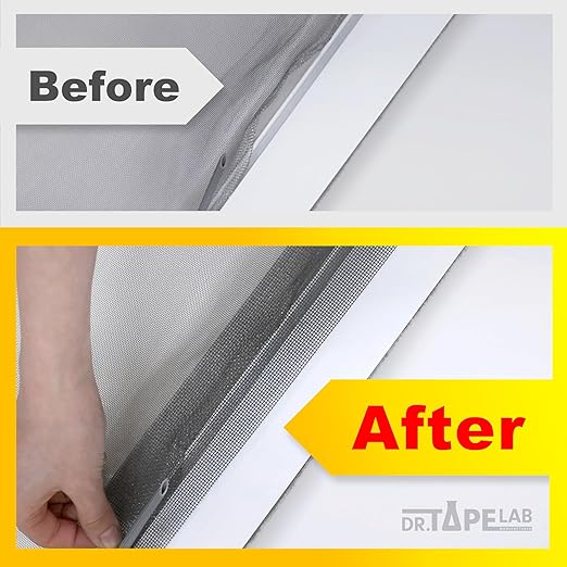 Grey Window Screen Repair Tape, 2 in X 15 FT, Screen Repair Kit