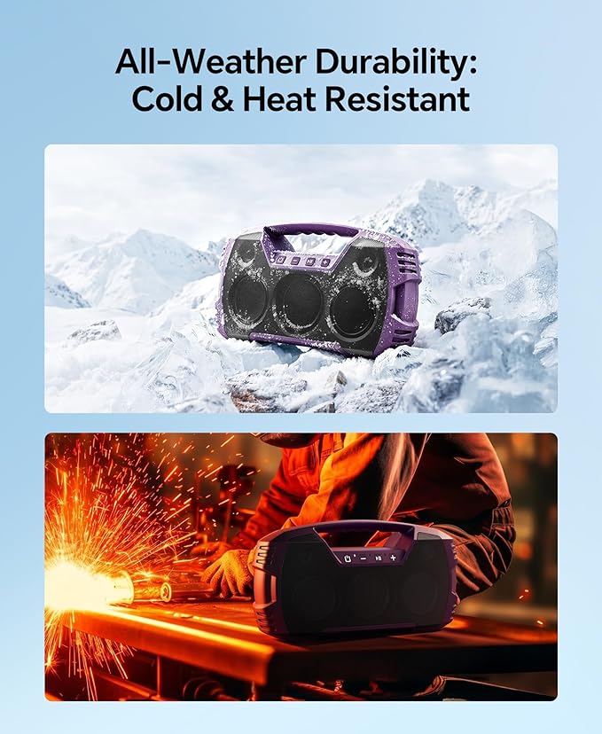 IPX7 Waterproof Outdoor Bluetooth Speaker, 32H Playtime, Floating Design