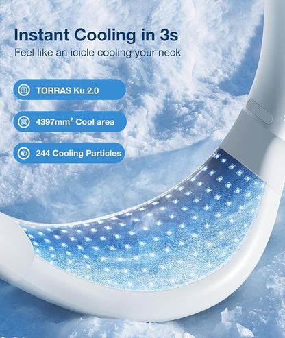 TORRAS COOLiFY Air Neck Fan Air Conditioner, 3D Airflow, Light Portable Fan