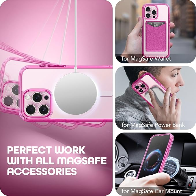 Magnetic for iPhone 15 Pro Case, Compatible