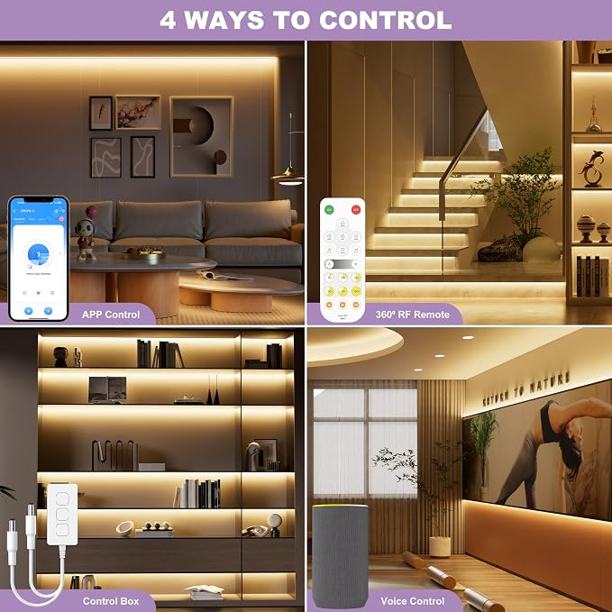 MIWISE LED Dimmer, Smart WiFi+Bluetooth Dimmable Controller