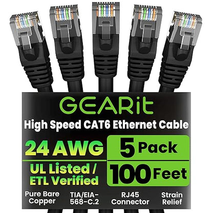 GEARit Cat 6 Ethernet Cable Pack