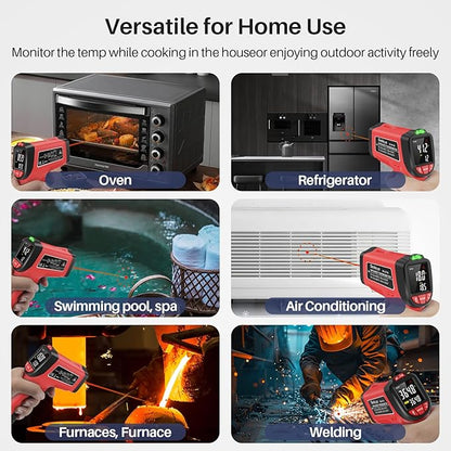 Infrared Thermometer Gun, Gedaye Laser Temperature