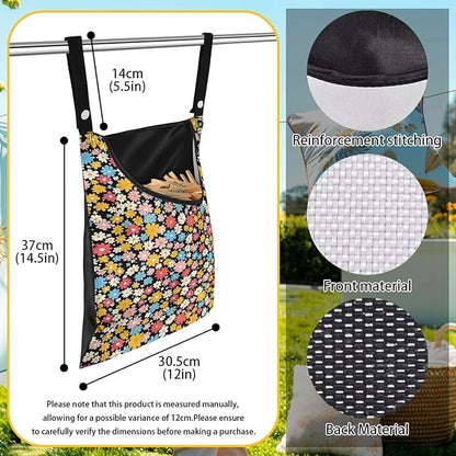 Clothes Pin Hanging Bag, Large Capacity Clothespin Bag