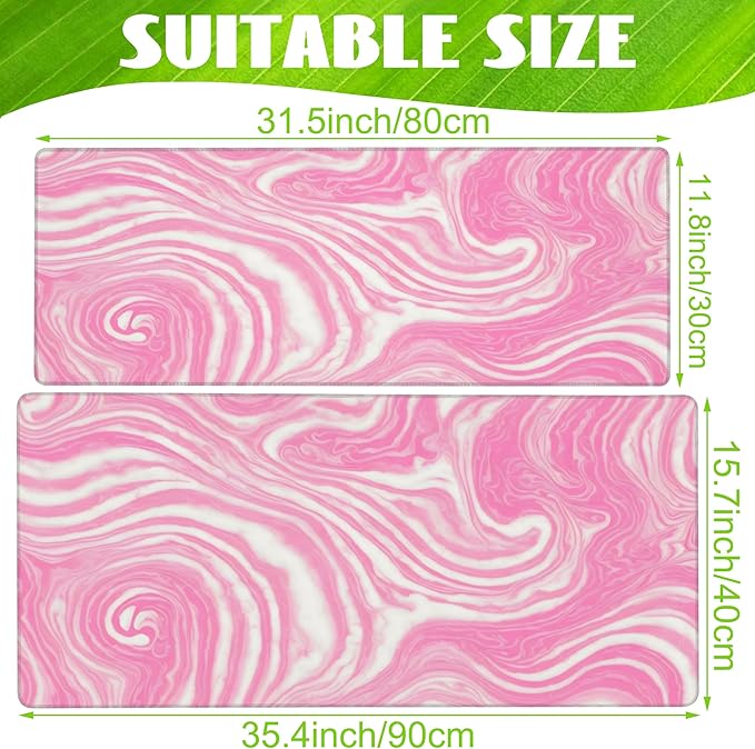 Desk Pad, Flow Liquid Waves Large Gaming Mouse Pad