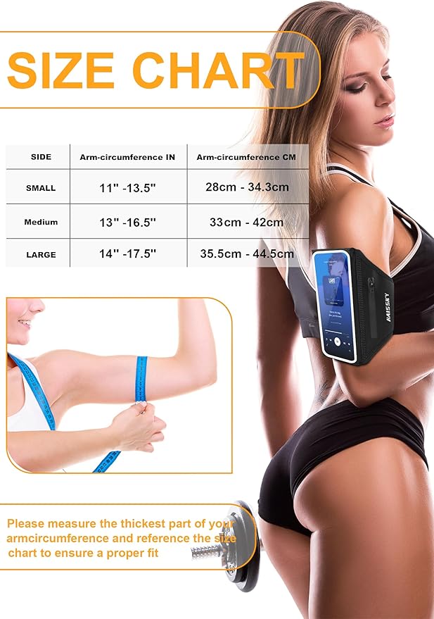 Running Armband with Earphone Bag Cell Phone Armband