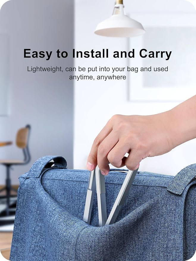 Laptop Stand for Desk, Aluminum Computer Stand for Laptop, Foldable Laptop Riser