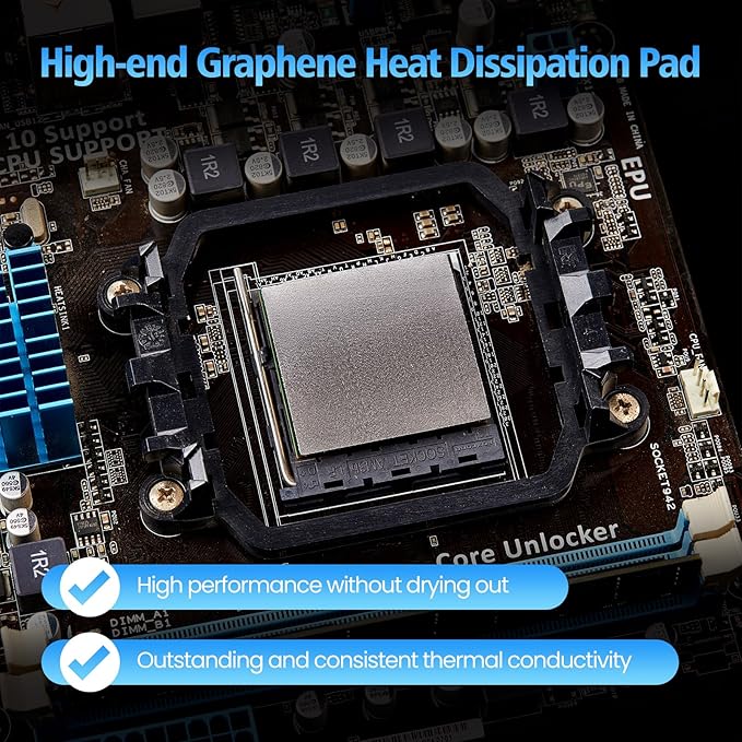 Thermal Pad, 68 * 51 * 0.2mm, Graphene Thermal Pads