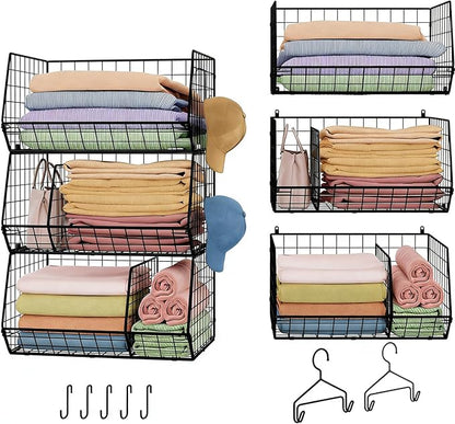 3 Tier Closet Hanging Shelves
