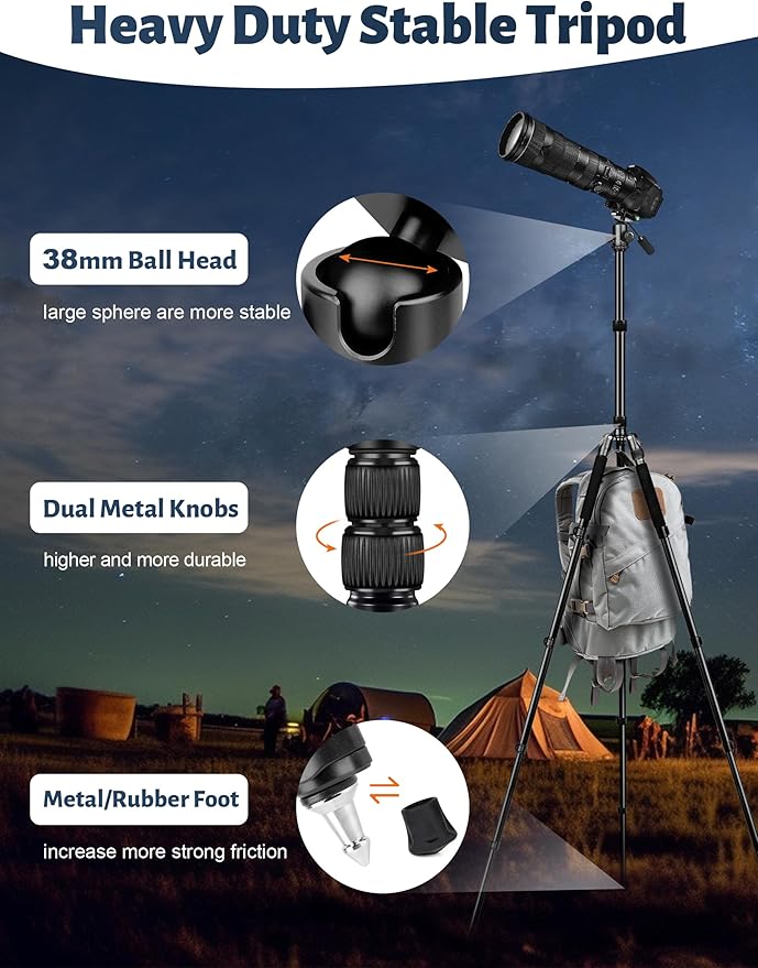 JOILCAN Camera Tripod, Heavy Duty Tripod