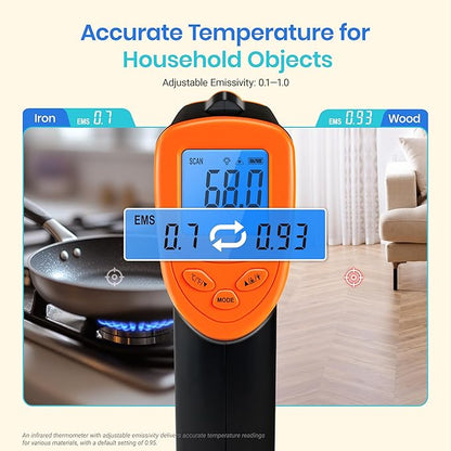 Etekcity Infrared Temperature Thermometer Gun, Laser Food Temp Gun