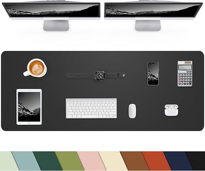 Desk mat Large, Leather Desk Pad Protector, Office Desk Mat, Mouse Pad