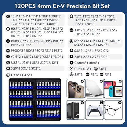 XOOL 200 in 1 Precision Screwdriver Kit, Electronics Repair Tool Magnetic
