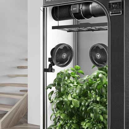 AC Infinity CLOUDRAY S6 2-Pack, Grow Tent Clip Fan 6”