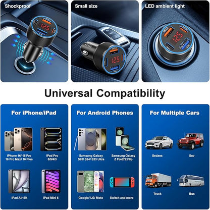 USB C Car Charger, Galaxy S25