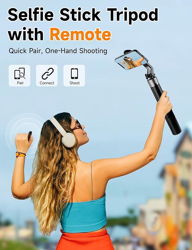 Magnetic Phone Tripod, Portable Cellphone Stand