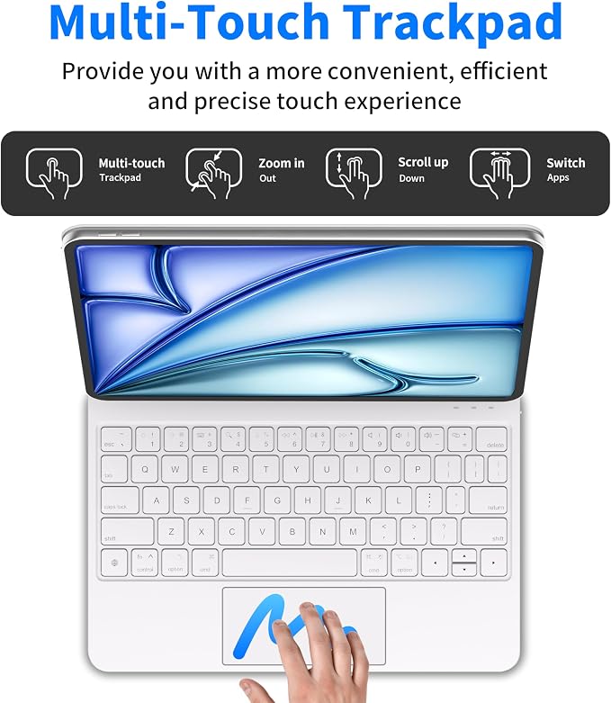iPad Air 11 inch Case with Keyboard & iPad Pro 11 inch, Magic Keyboard