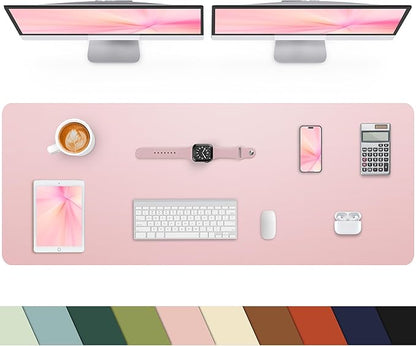 Extra Large Leather Desk Protector, Office Mat, Mouse & Laptop Pad, Non-Slip