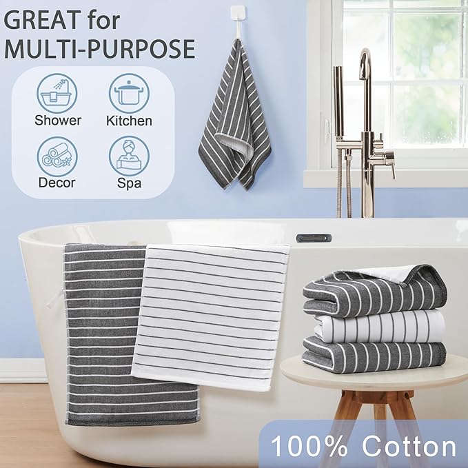 4-Pack Premium Cotton Hand Towels