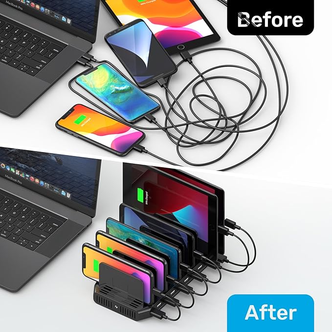 【10PCS】 Unitek Multi Charging Station, 10-Port USB Charger