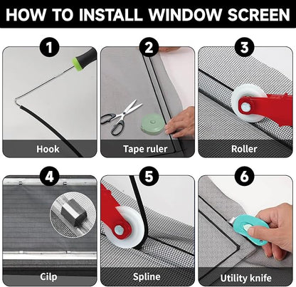 Window Screen Door Repair/Replacement Kit,