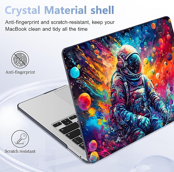 Case for MacBook Pro 13 inch with/Without Touch Bar, Hard Shell + Keyboard
