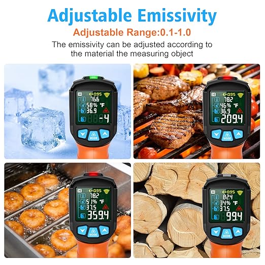 MESTEK Infrared Thermometer Gun, Non Contact Digital Laser Thermometer