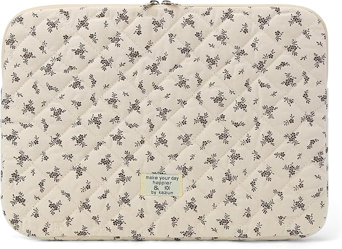 Puffy Laptop Sleeve 13-15.6 Inch Cute Quilted Laptop Protective Case Padded