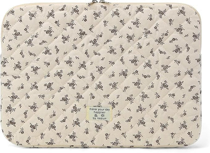 Puffy Laptop Sleeve 13-15.6 Inch Cute Quilted Laptop Protective Case Padded