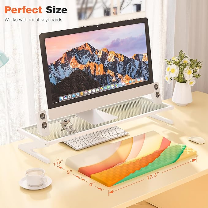 Ospelelf Keyboard Wrist Rest Comfortable Ergonomic Keyboard Stand Riser Holder