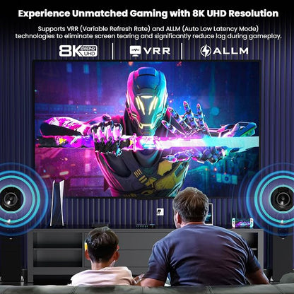 HDMI 2.1 Switch 4 in 1 Out 8K@60Hz 4K@120Hz, 4 Ports HDMI Switcher Selector
