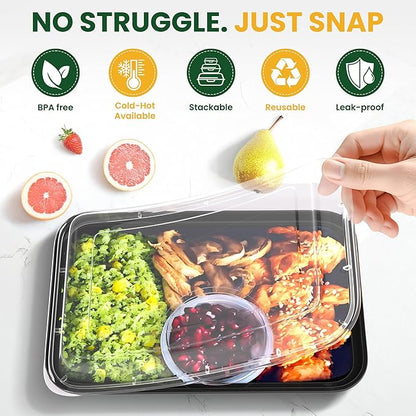 38oz Meal Prep Containers, Reusable Bento Box