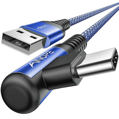 AINOPE USB C Cable 3.1A C Charger Cable Fast Charging Right Angle Nylon Braided